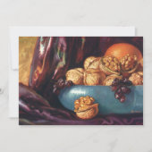  voedsel, noten en fruit in een blauwe Bowl (Voorkant)