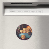 voedsel, noten en fruit in een blauwe Bowl Magneet (Insitu (Vaatwasser))