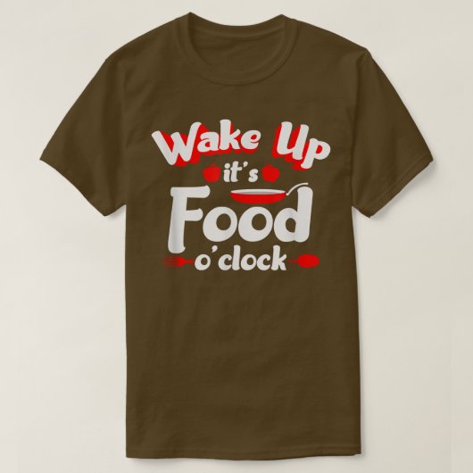 Voedsel o Clock Cook Grill Chef Kitchen Koken Love T-shirt (Design voorkant)