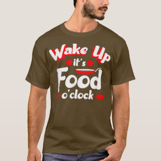 Voedsel o Clock Cook Grill Chef Kitchen Koken Love T-shirt