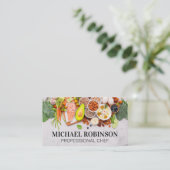 Voedsel op tafel gespreid | Culinair Visitekaartje (Staand voorkant)