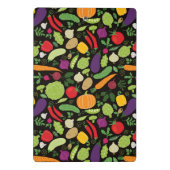 Voedsel op zwarte achtergrond mini klembord (Achterkant)