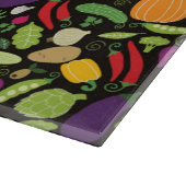 Voedsel op zwarte achtergrond snijplank (Hoek)