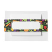 Voedsel op zwarte achtergrond uitnodigingen wikkel (Voorkant Voorbeeld)