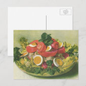  voedsel, organisch gemengd groen mengzout briefkaart (Voorkant / Achterkant)