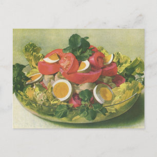  voedsel, organisch gemengd groen mengzout briefkaart