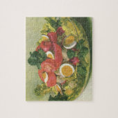 voedsel, organisch gemengd groen mengzout legpuzzel (Verticaal)