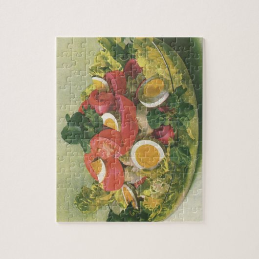  voedsel, organisch gemengd groen mengzout legpuzzel (Verticaal)