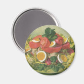  voedsel, organisch gemengd groen mengzout magneet (Voorkant / Achterkant)