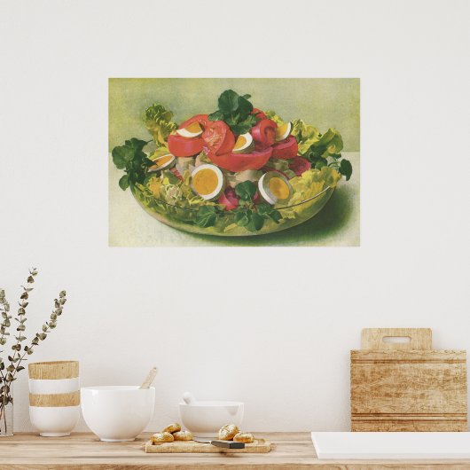  voedsel, organisch gemengd groen mengzout poster (Keuken)