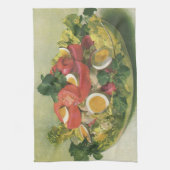 voedsel, organisch gemengd groen mengzout theedoek (Verticaal)