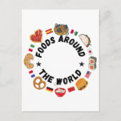 Voedsel over de hele wereld briefkaart (Voorkant)