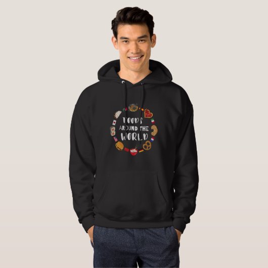 Voedsel over de hele wereld hoodie (Voorkant volledig)