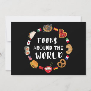 Voedsel over de hele wereld kaart