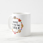 Voedsel over de hele wereld koffiemok (Voorkant links)