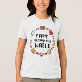 Voedsel over de hele wereld Tri-Blend shirt (Voorkant)