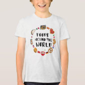 Voedsel over de hele wereld Tri-Blend shirt (Voorkant)