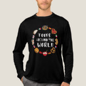 Voedsel over de hele wereld Tri-Blend shirt (Voorkant volledig)