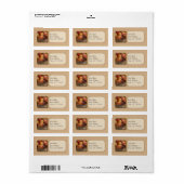Voedsel - Perziken - Precies goed Etiket (Full Sheet)