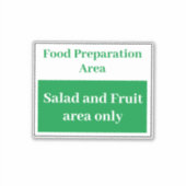 Voedsel Prep Salade en Fruit Sticker (Voorkant)