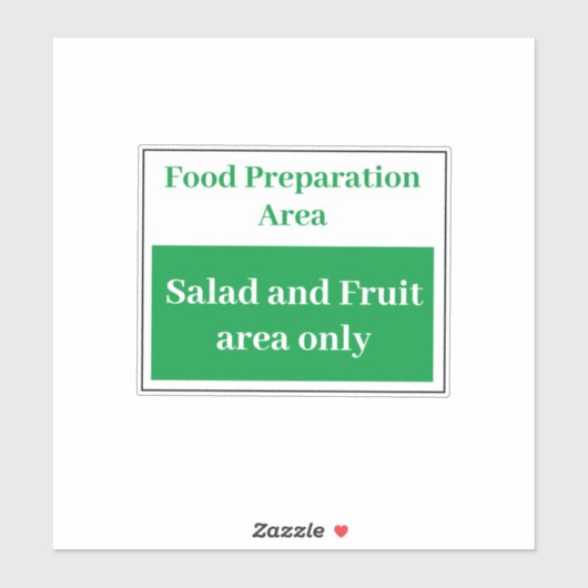 Voedsel Prep Salade en Fruit Sticker (Vel)