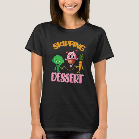 Voedsel Pun Broccoli Wortel Cupcake T-shirt (Voorkant)