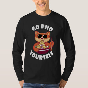 Voedsel Puns Pho Kom Fox Aziatisch Eten Vietnamees T-shirt