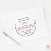 Voedsel rond Tennessee Cottage Law Label (Envelop)