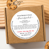 Voedsel rond Tennessee Cottage Law Label