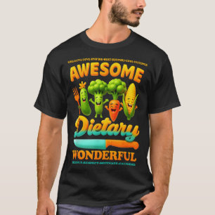 Voedsel Service Week Dieet Waardering Flexibel Res T-shirt