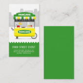 Voedsel straat pannenkoek visitekaartje (Voorkant / Achterkant)