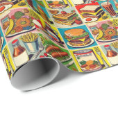  voedsel stripverhaal cadeaupapier (Rol Hoek)