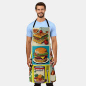  voedsel stripverhaal schort (Gedragen)