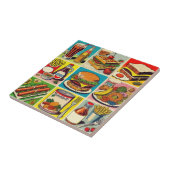 voedsel stripverhaal tegeltje (Zijkant)