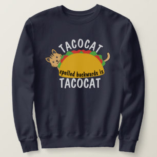 Voedsel Tacocat achterwaarts gespeld   Grappige Ta Trui