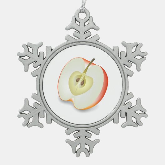 VOEDSEL TOEPASSEN TIN SNEEUWVLOK ORNAMENT (Voorkant)