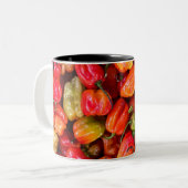 voedsel tweekleurige koffiemok (Voorkant links)
