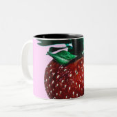 voedsel tweekleurige koffiemok (Voorkant links)