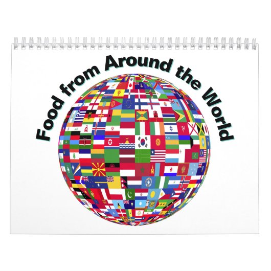 Voedsel uit de hele wereld kalender (Hoes)