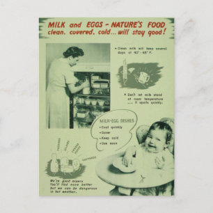 Voedsel van de natuur - Vintage Briefkaart