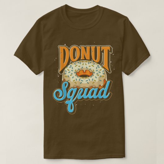 Voedsel van Doughnoten Donut Squad Sweets Snacks D T-shirt (Design voorkant)