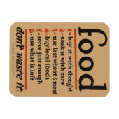 Voedsel, verspil het niet -  WWI-bescherming Magneet (Horizontaal)