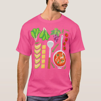 Voedsel Vlak Lay 1 T-shirt