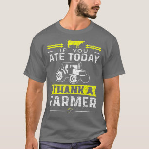 Voedsel voor de landbouw Als u vandaag wilt bedank T-shirt