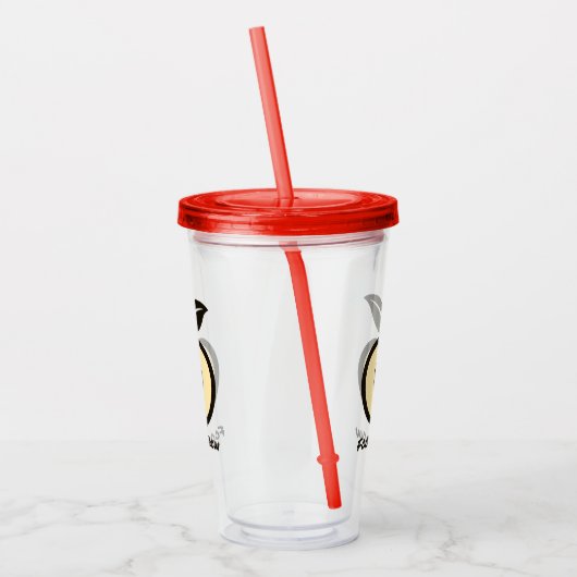 Voedsel voor de teelt van Logo Acrylknollen Acryl Drinkbeker (Links)