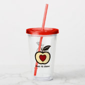 Voedsel voor de teelt van Logo Acrylknollen Acryl Drinkbeker (Achterkant)