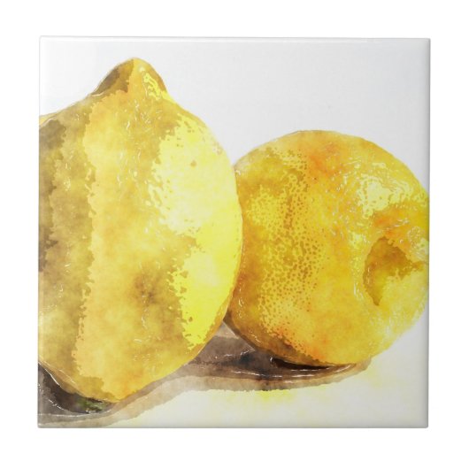 Voedsel voor denkkeukenkunst: Fresh Lemon Scent Tegeltje (Voorkant)