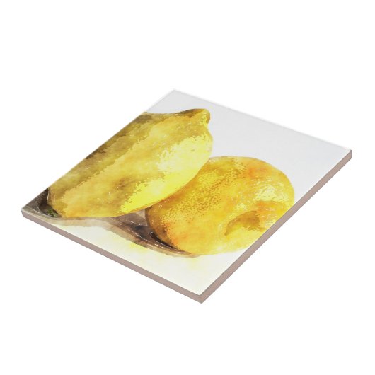 Voedsel voor denkkeukenkunst: Fresh Lemon Scent Tegeltje (Zijkant)