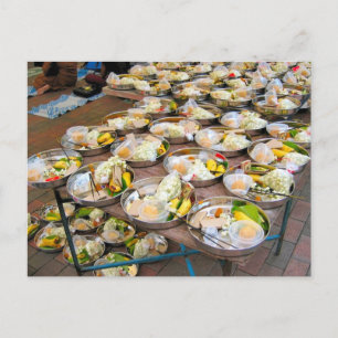 Voedsel voor een hindoefestival briefkaart