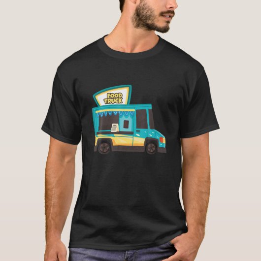 Voedsel Vrachtwagen Voedsel op Wielen Mobiel Resta T-shirt (Voorkant)